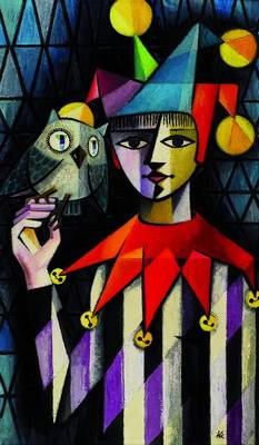 Heinz Klein, 1921 Kaiserslautern-1984 Mehlingen, Till Eulenspiegel, Acryl auf Hartfaser, rechts unten monogrammiert, ca. 100x60cm, Rahmen