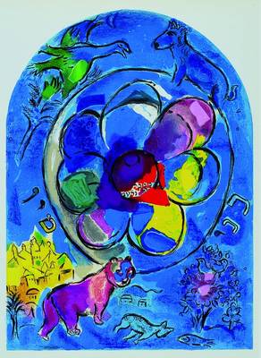 Marc Chagall, 1887-1985, drei Farblithographien aus Jerusalemer Fenster, Glasmalereien für Jerusalem, Mourlot Paris 1962, je ca. 32x24cm