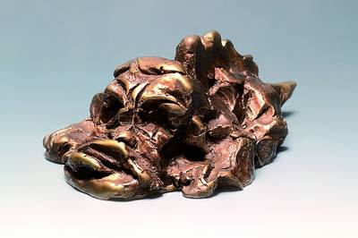 Alfred Hrdlicka, 1928-2009, "Selbst als Fafner", Bronzefigur, monogrammiert A.H. und nummeriert 68/200, H. ca. 7 cm, L. ca. 17 cm