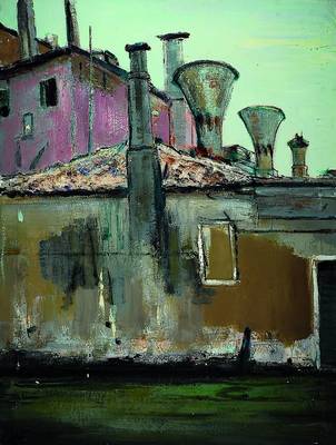Josef Steiner, 1899-1977, Schornsteine in Chioggia, Öl/Lwd., signiert, dat. 62, ca. 105 x 80 cm
