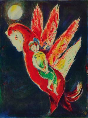 Marc Chagall, 1887-1985, Konvolut aus drei Farboffsets, "Die Geschichte von Dschlalnar, der Meermeid und ihrem Sohn", aus: "Arabische ...