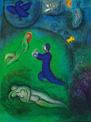 Marc Chagall, 1887-1985, Konvolut aus drei Farboffsets aus: "Daphnis und Chloe", "Die Lehren des Philetas", 1961, Mourlot M 328, ...