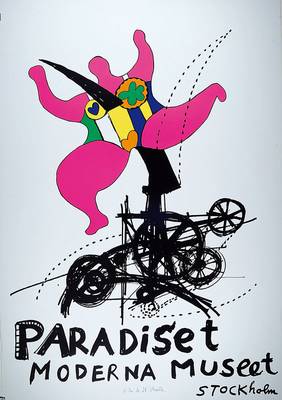 Niki de Saint Phalle, 1930-2002, "Paradiset", Farboffset, handsigniert, nur wenige handsignierte Exemplare, ca. 100x70 cm