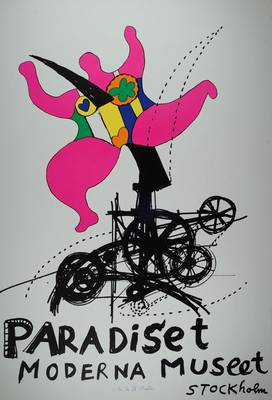 Niki de Saint Phalle, 1930-2002, "Paradiset", Farboffset, handsigniert, nur wenige handsignierte Exemplare, ca. 100x70 cm, leichte Risse