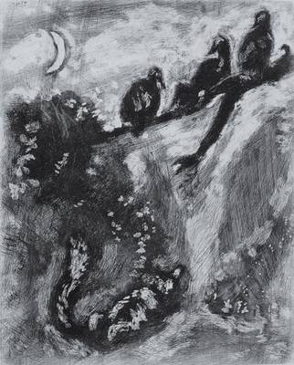 Marc Chagall, 1887-1985, "Le Renard et les poulets d´Inde", Radierung auf Velin, um 1927-30, nummeriert 100, Auflage 100, abgebildet in: ...