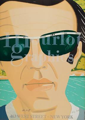 Alex Katz, geb. 1927, "Selfportrait", Farblithographie auf Bütten, 1970, handsigniert, ca. 75x54 cm