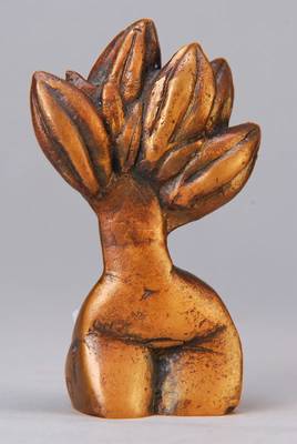Barbara Rumpf, geb. 1960 Neustadt, Bronzeskulptur für den Herrenhof, Daphne, num. 1/25, monogrammiert BR, ca. 10.5x7 cm