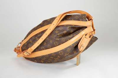 LOUIS VUITTON Tasche limitierte Auflage, zum 100 Jährigen Bestehen des Monogramm Canvas, designed von Romeo Gigli, Besätze und Riemen aus ...