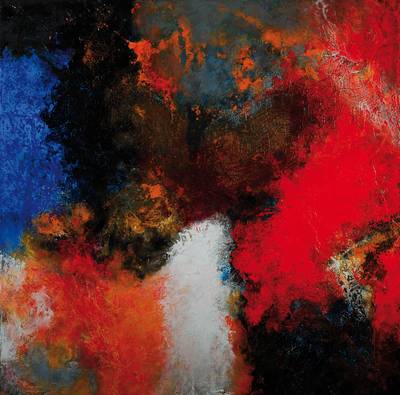 Marion Schmidt, geb. 1963 Eschwege, "Deep", Acryl/Öl/Lwd., unten links handsigniert, rückseitig Künstlerstempel, datiert 07/2013 und ...