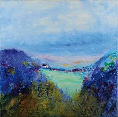 Marion Schmidt, geb. 1963 Eschwege, "Silence", Öl/Lwd., unten links handsigniert, rückseitig Künstlerstempel und bez., ca. 60x60 cm