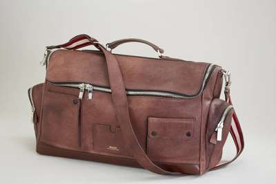Reisetasche BALLY/Switzerland, Leder, aus hochwertigem braunen Leder gefertigte Reisetasche der Firma Bally aus der Schweiz, ansprechende Optik im ...