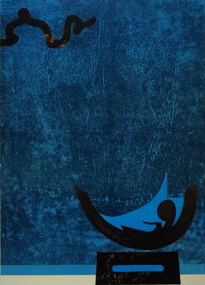 Horst Egon Kalinowski, 1924-2013, "Barque des Songes", Farblithographie, handsigniert und nummeriert 63/200, datiert 67, Motiv ca. 67x48.5 ...