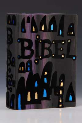 Die Bibel, illustriert von Friedensreich Hundertwasser, Pattloch Verlag 1995, Einband auch von Hundertwasser gestaltet, guter Zustand, ohne Schuber