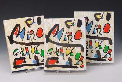 Miro Radierungen, Werkverzeichnis, 3 Bände von Jacques Dupin, Band I: 1928-1960, Band II: 1961-1973, Band III: 1973-1975, jeweils auf Deutsch, je ...