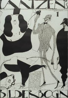 Horst Janssen, 1929-1995, Konvolut aus drei Offsets, je handsigniert, 2x datiert 66, Blattgr. ca. 60,5x42 cm bzw. 62x43 cm, unter Glas gerahmt