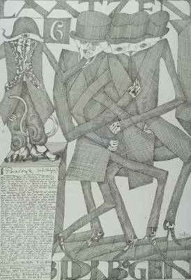 Horst Janssen, 1929-1995, Konvolut aus drei Offsets, je handsigniert, 2x datiert 67, Blattgr. ca. 63,5x44,5 cm, 2x unter Glas gerahmt, 1x ungerahmt