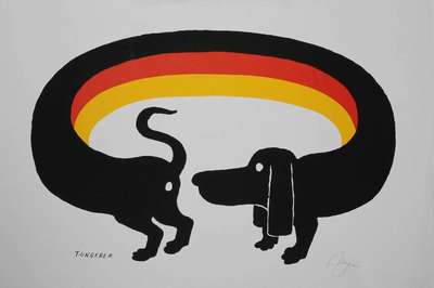 Tomi Ungerer, 1891 Brühl - 1976 Paris, Germany, Siebdruck, handsign., ca. 83x56 cm, starke Gebr.-Sp., Knicke