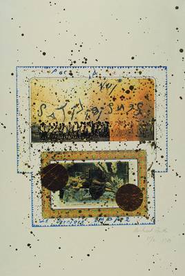 Michael Buthe, 1944-1994, "Le derniere Empire", Offset, handsigniert und nummeriert 15/40, datiert 1989, Blattgr. ca. 59x42 cm, rückseitig ...