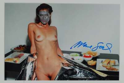 Mario Sorrenti, geb. 1971, Fotografie, handsigniert, ca. 19x28,5 cm, unter Glas gerahmt