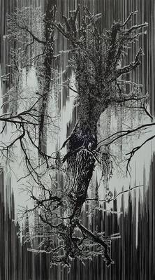 Yehudit Sasportas, geb. 1969, Lithografie auf dickem Velin, handsigniert und nummeriert 11/35, aus 2008, ca. 98x66,5 cm