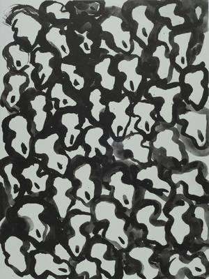 Jannis Kounellis, geb. 1936, Lithografie auf Velin, handsigniert und nummeriert 77/100, aus 2011, Motiv ca. 39,5x29,5 cm, Blattgr. ca. 49x38 cm