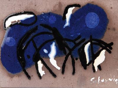 Emil Schumacher, 1912 Hagen-1999 San Jose/ Ibiza, bedeutender deutscher Vertreter des Informel, Studium an der Werkkunstschule Dortmund, Teilnehmer ...