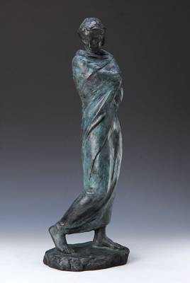Fritz Klimsch, 1870-1960, "Schreitende (Mignon)", Bronzeskulptur, monogrammiert FK, Gießerstempel H. Noack Berlin, WVZ Braun 177, ca. ...