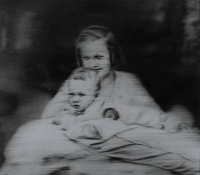 Gerhard Richter, geb. 1932 Dresden, Fotomultiple, Postkarte, "Tante Marianne", 1965, handsigniert, ca. 10,5x14,5 cm, unter Glas gerahmt
