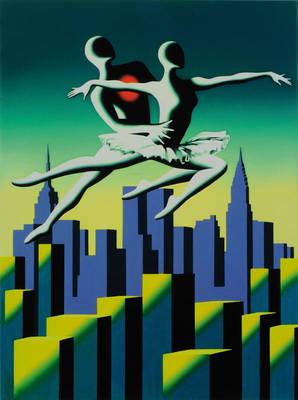Mark Kostabi, geb. 1960, "Top Floor Terpsichore", Giclee auf handgemachtem Baumwollpapier, handsigniert und nummeriert 25/50, datiert 2014, ...