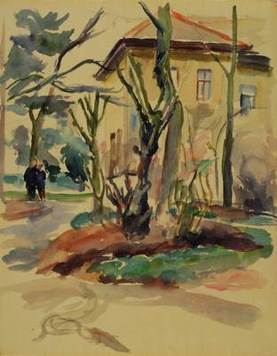 Alexander Rihm, 1904-1944, Studium an den Akademien Karlsruhe und Berlin bei Meid, Orlik und Slevogt, hier: drei Aquarelle: Münster Konstanz, sign. ...