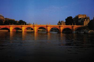 Christo, geb. 1935, "The Pont Neuf Wrapped, 1976", Fotolithographie, handsigniert, gedruckt bei Poligrafa Barcelona 1991, Auflage 300, ...
