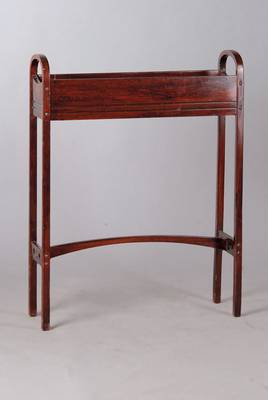 Jardiniere, Thonet, um 1900, mit orig. Metalleinsatz und Etikett, 84x65x19cm,