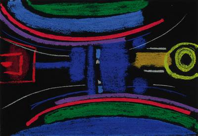 Max Ackermann, 1887-1975, Farblithographie, handsigniert und datiert 1973, bez. E.A., ca. 50x35cm, unter Glas, Rahmen