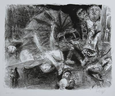 Bernhard Heisig, 1925 Breslau - 2011 Strodehne, Das Volk sind wir, Lithographie von 1989, handsigniert und num. 44/300, ca. 34.5x43cm