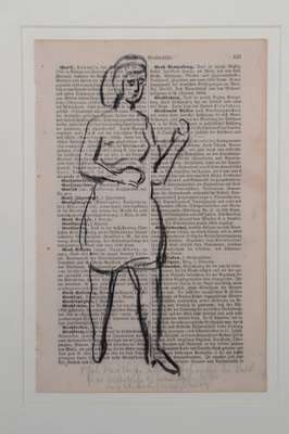 A.R. Penck, geb. 1939, Kohlezeichnung, unsigniert, mit schriftlicher Authentizitätserklärung von Jürgen Schweinebraden Freiherr von ...