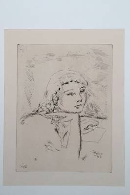 Pierre Bonnard, 1867-1947, La vie de Sainte Monique, Radierung, im Druck monogrammiert, Ambroise Vollard, Paris 1930, Plattengr. ca. 23,7x17,8 cm, ...