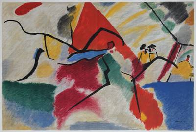 Wassily Kandinsky, 1866-1944, Konvolut aus drei Farblithographien, aus: "Kandinsky und die Musik", "La periode dramatique" und ...