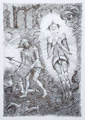 Werner Holz, 1948-1991, Mappe: Die Hamlet-Folge, Bibliophile Ausgabe B, mit acht Lithographien und einem Farboffset, Zertifikat handsigniert und ...