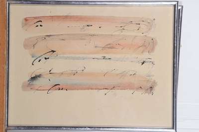 Eleonore Fuchs-Heidelberg, 1946 Heidelberg - 2012 Berlin, Konvolut aus zwei Aquarellen auf gebräuntem Papier, je signiert und datiert 86, ca. 24x32 ...