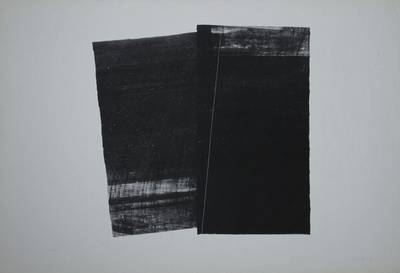 Hans Hartung, 1904 Leipzig-1989 Antibes, Lithographie auf dickem Velinkarton, handsigniert und nummeriert e.a., Motiv ca. 44,5x47 cm, Blatt ca. ...