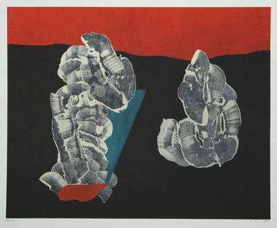 Max Ernst, 1891-1976, "Fleurs Coquillages", farbige Fotolithografie auf Arches Velin mit Wasserzeichen, nach gleichnamigen Gemälde von ...