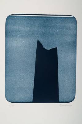 Hans Hartung, 1904 Leipzig-1989 Antibes, "L-1976-20", Farblithographie auf BFK Rives France Velin, 1976, Werkverzeichnis RMM 513, ...