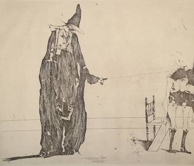 Horst Janssen, 1929-1995, Radierung auf Velin, handsigniert, Platte ca. 41,5x49 cm, Blatt ca. 53,7x76 cm, Gebr.-Sp.