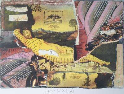Strawalde, geb. 1931, Konvolut aus sechs Farboffsets zur Serie: Die schlummernde Venus, je handsigniert, Blattgr. ca. 42x59,5 cm
