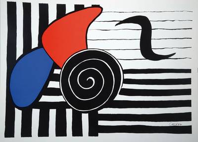 Alexander Calder, 1898-1986, Farblithografie, im Stein signiert, ca. 73,5x55 cm