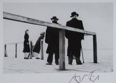 Arno Fischer, 1927-2011, "Edition Haus der Fotografie" Postkarte, Multiple, handsigniert, ca. 10,3x14,8 cm, PP, unter Glas gerahmt
