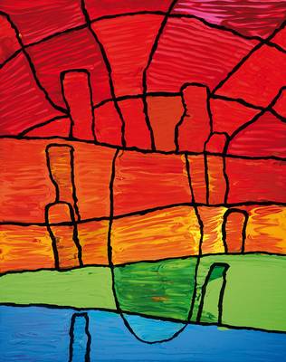 Martin Turner, geb. 1964 Mannheim, MT Nr. 66 aus Intermezzo 2, Acryl auf Lwd, rückseitig signiert, ca. 80x100cm