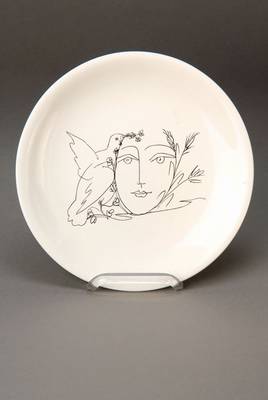 Teller, Frankreich, 1980er Jahre, Keramik, Dekor Pablo Picasso, D. ca. 24cm