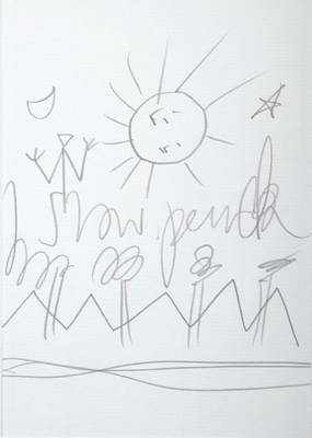 A. R. Penck, geb. 1939 Dresden, Bleistiftzeichnung auf Bütten, handsigniert, ca. 23.5x16.4 cm, unter Glas gerahmt