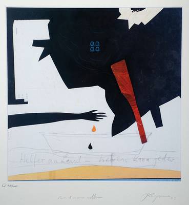 Felix Droese, 1950 Singen am Bodensee, Studium an der Künstlerakademie Düsseldorf, bei Prof. Bruning, hier: Abstrakte Komposition, ...